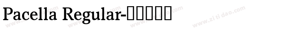 Pacella Regular字体转换